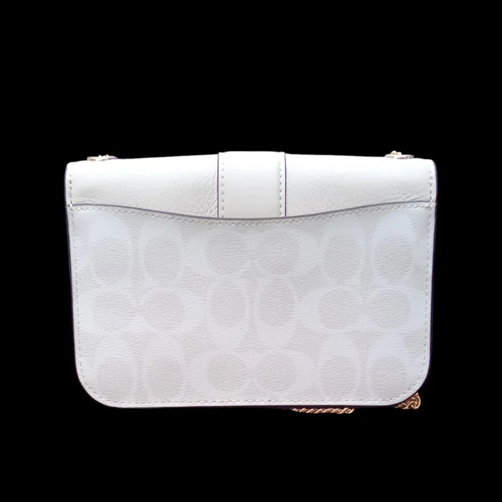 Coach Like New Georgie Crossbody Bag in Signature Canvas & Leather - Picture 2 of 6